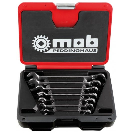 MOB - Coffret de 7 clés mixtes à cliquet