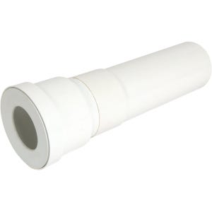 pipe longue pour wc - diamètre 100 mm - longueur 400 mm - droite - nicoll qw3340