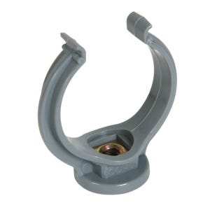 collier lyre - diamètre 75 mm - gris - nicoll co75