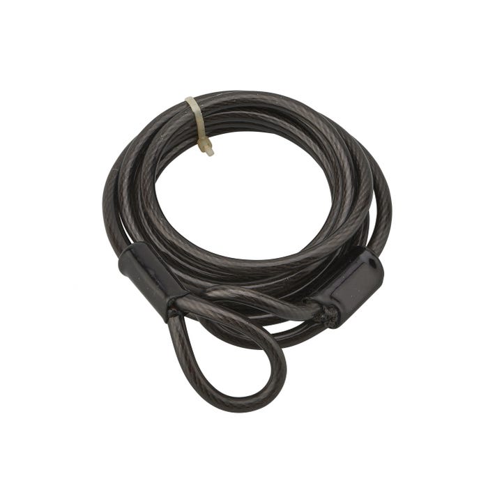 THIRARD - Câble antivol Twisty, vélo, abris de jardin, câble acier 1.80m