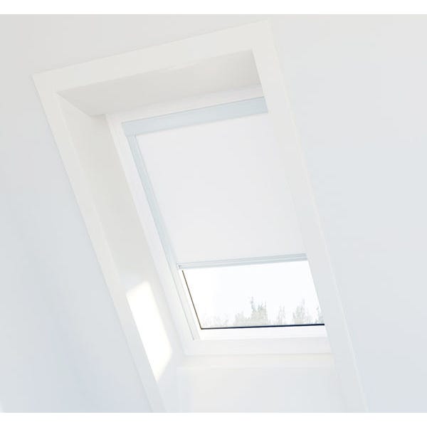 Store Occultant Blanc Compatible Velux ® Uk04 - Ossature Blanche