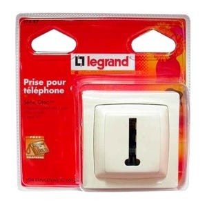 Legrand 99387 prise téléphone 8 contacts en t saillie blanc