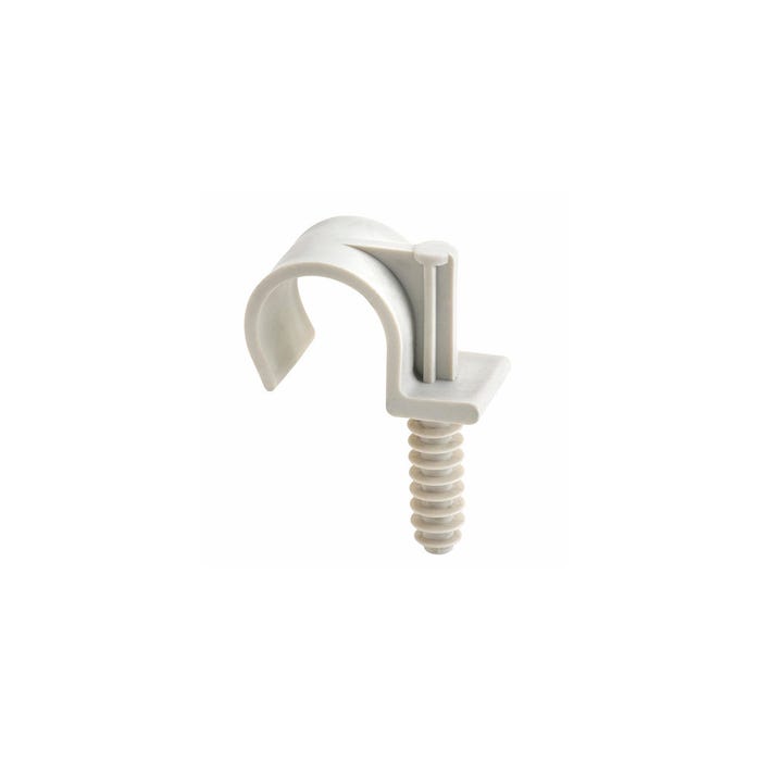 Clip pour fixation de tuyau INDEXring Simple - Nylon Ø28 mm - boite de 50