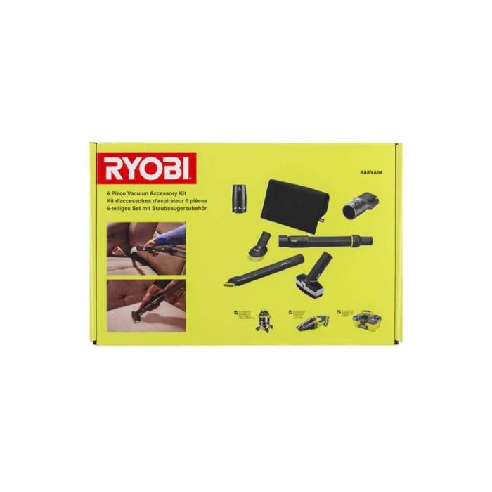 Kit 6 accessoires RYOBI pour nettoyage automobile - RAKVA04