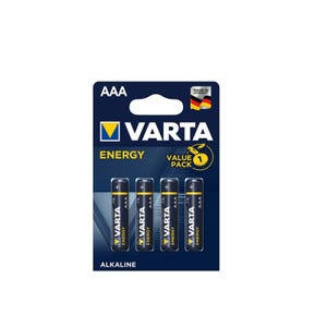 4 Piles LR03 AAA VARTA Energy Value Pack