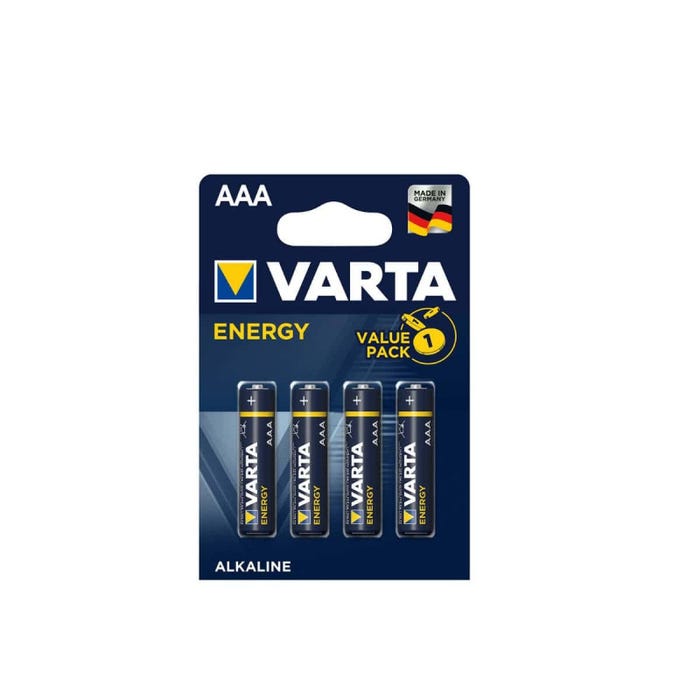 4 Piles LR03 AAA VARTA Energy Value Pack
