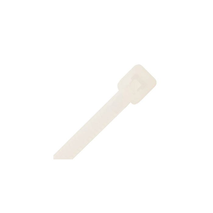 100 colliers de cablage simple polyamide 6.6, blanc - 3,6 x 368 mm