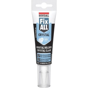 Fix ALL Crystal - Mastic-colle transparent - Soudal - 125 ml