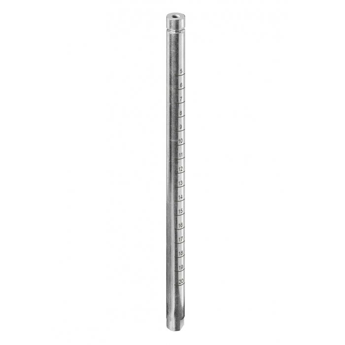 Tige zinguée au carbone avec filetage Ø 16 mm - Long. 22 cm