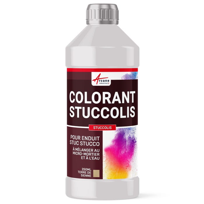 Colorant Pour Stucco Terre De Sienne - 250 Ml - Arcane Industries