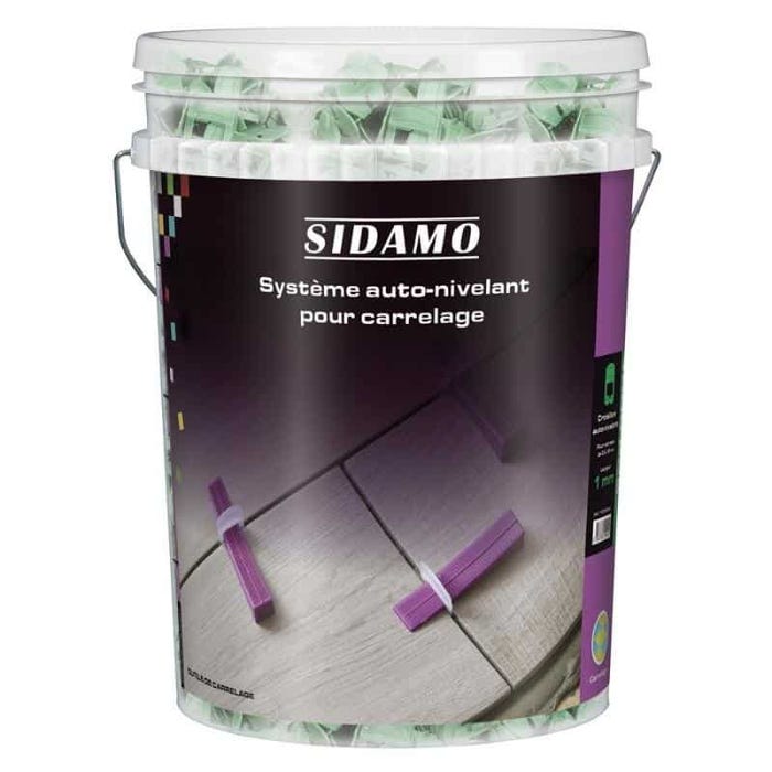 SIDAMO Seau 1000 Croisillons auto-nivelants - 1, 2 ou 3 mm - 1 mm