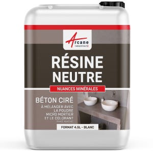RESINE NEUTRE POUR BETON CIRE - 4.5 L - - ARCANE INDUSTRIES