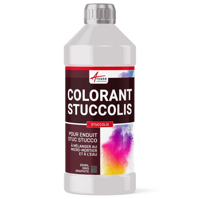 Colorant Pour Stucco Gris Graphite - 250 Ml - Arcane Industries