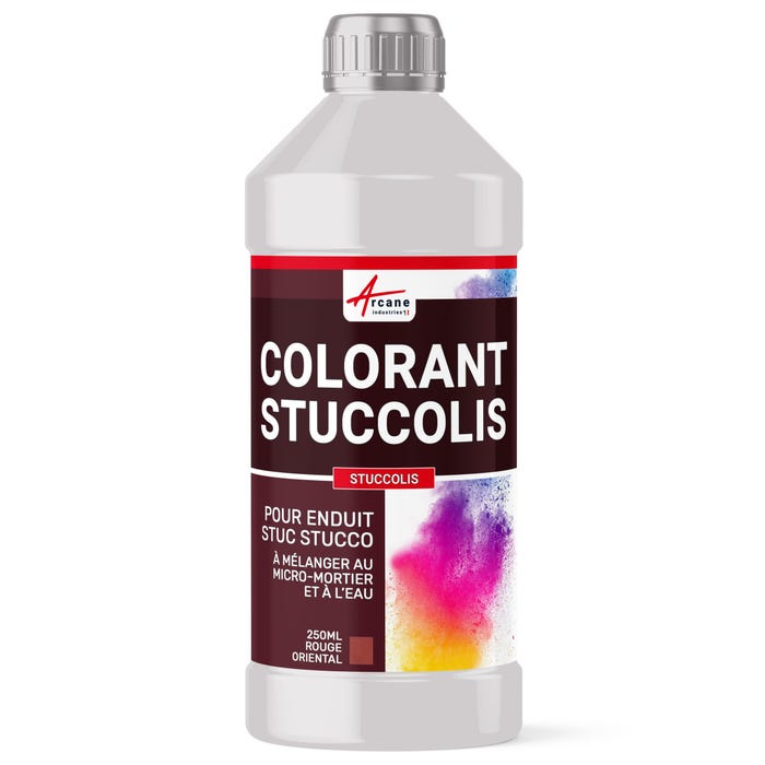 Colorant Pour Stucco Rouge Oriental - 250 Ml - Arcane Industries