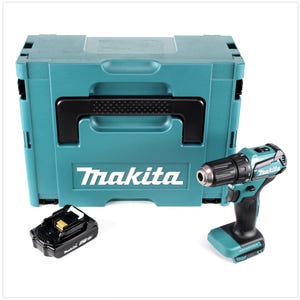 Makita DDF 483 Y1J 18 V Perceuse visseuse sans fil avec boîtier Makpac + 1x Batterie BL 1815 1,5 Ah - sans Chargeur