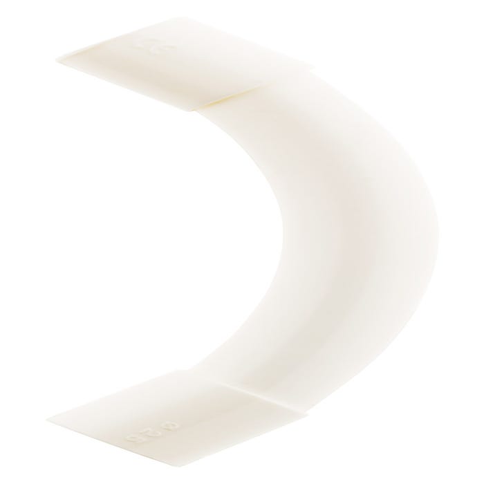 1 courbe grand rayon Ø25 - Blanc - Zenitech
