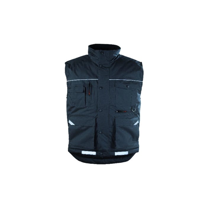 RIPSTOP Gilet Froid noir, Polyester Risptop + Matelassage 180g/m² - Coverguard - Taille L