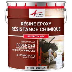 Resine Epoxy Haute Resistance Chimique - REVEPOXY HRC - 10 kg - Gris Clair - ARCANE INDUSTRIES