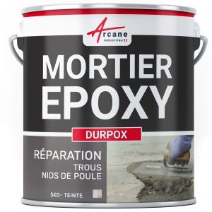 Mortier epoxy de réparation express - DURPOX - 5 kg - - ARCANE INDUSTRIES
