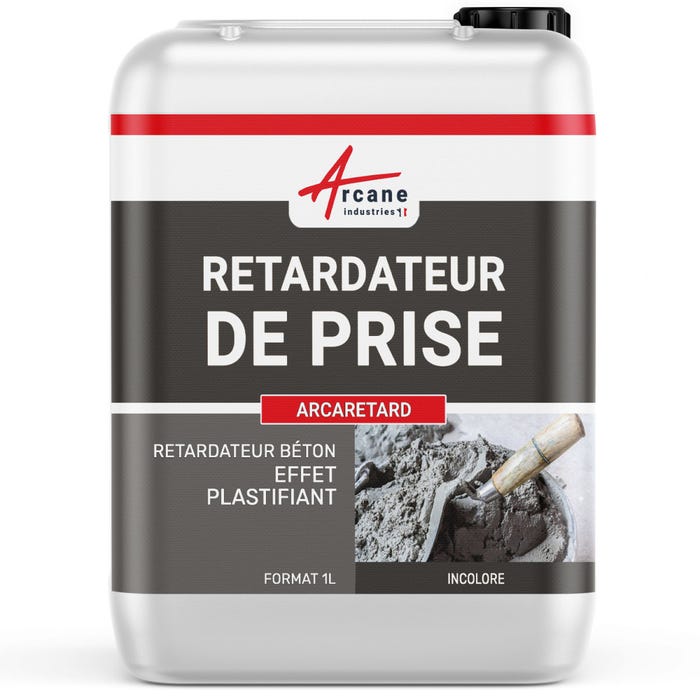 Retardateur prise ciment béton - ARCARETARD - 1 L (1.2 kg) - Liquide - ARCANE INDUSTRIES