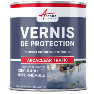 Vernis de protection circulable pour béton et carrelage - ARCACLEAR TRAFIC - 1 kg - - ARCANE INDUSTRIES