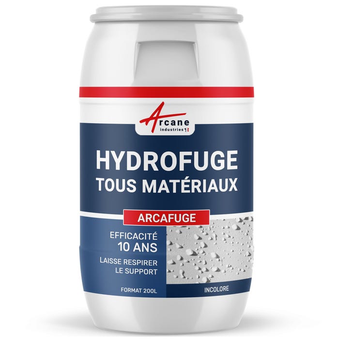 Produit Hydrofuge - Imperméabilisant Tuiles, Murs, Sols Poreux - Arcafuge - 200 L - Arcane Industries