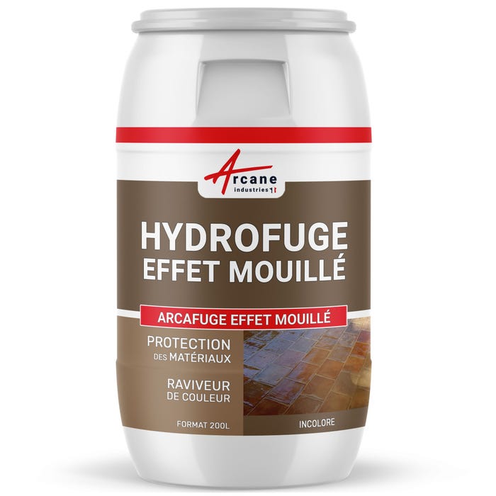 Hydrofuge Terrasse - Imperméabilisant Effet Mouillé - ARCAFUGE EFFET MOUILLÉ - 200 L - - ARCANE INDUSTRIES