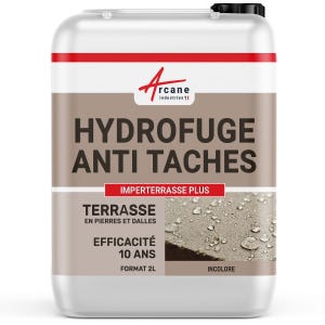 Hydrofuge Terrasse - Imperméabilisant Solvanté - IMPERTERRASSE PLUS - 2 L (environ 12 m²) - - ARCANE INDUSTRIES
