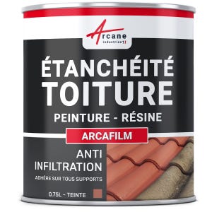 Résine étanchéité Coloré - Revêtement Pour Toiture Et Tuile : Arcafilm - Tuile - 0.75 L - Arcane Industries