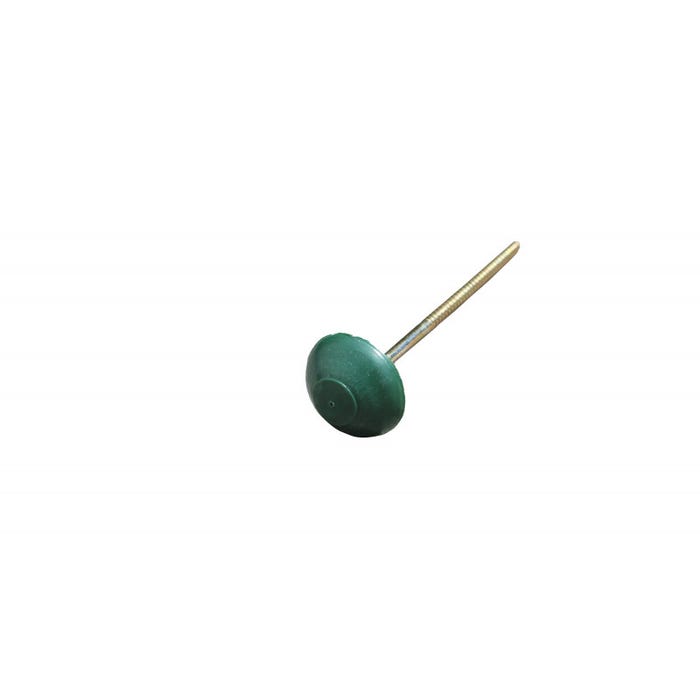 Pointe pour plaque bitumée (x50) L 6,5 cm Vert, L : 6.5 cm