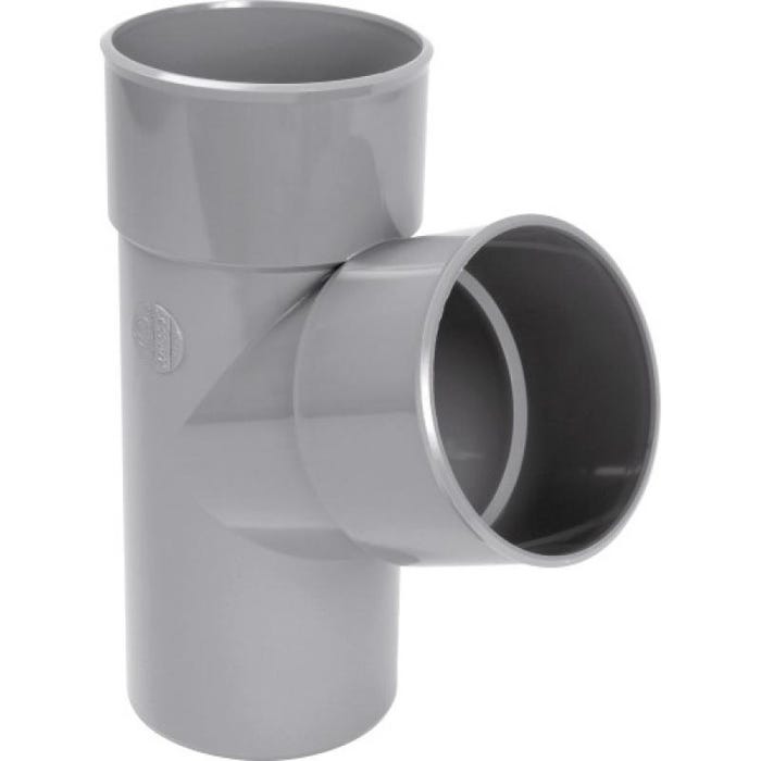 Culotte Mâle / Femelle simple PVC - 67°30 - Diamètre 80 mm