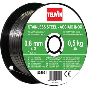 bobine fil INOX 0.8 mm 0,5kg Telwin