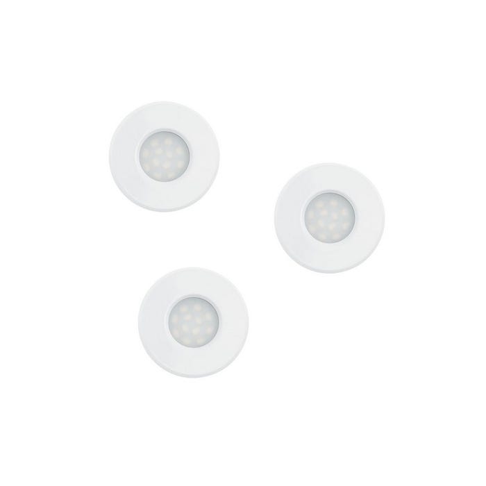 Lot de 3 spots LED encastrable blanc