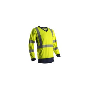 T-shirt SUNO ML jaune HV/marine - COVERGUARD - Taille 2XL