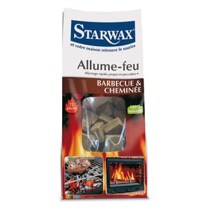 Allume feu - 100% Naturel - 72 pièces - STARWAX