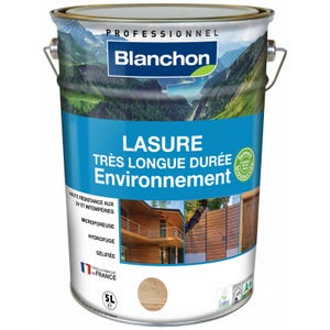 Lasure Blanchon Bois Environnement - 5 litres - Blanc