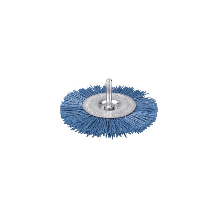 Brosse circulaire nylon bleu SCID - Diamètre 75 mm