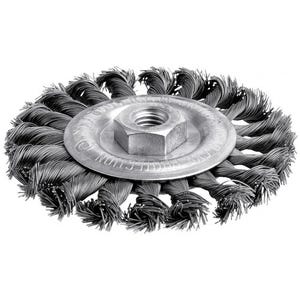 Brosse circulaire mèche acier torsadé pour meuleuse ° 115 mm SCID