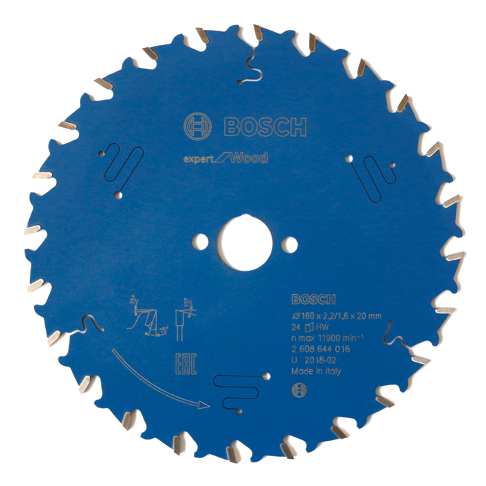 Bosch Lame de scie circulaire Expert for Wood 160 x 20 x 2,2 mm 24 dents ( 2608644016 )