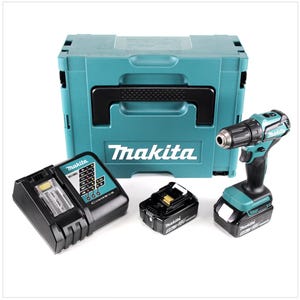 Makita DDF 483 RTJ 18 V Perceuse visseuse sans fil avec boîtier Makpac + 2x Batteries BL 1850 5,0 Ah + Chargeur DC18RC