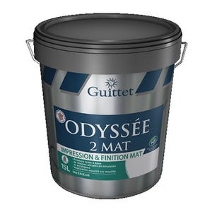 Odyssee 2 mat blanc 3l - impression et finition mat - guittet
