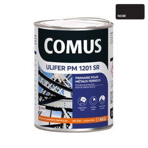 ULIFER PM 1201 SR - NOIR 4 KG Primaire pour métaux ferreux - COMUS