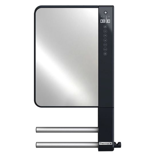 Sèche-serviettes électrique miroir ILLICO 3 avec soufflant 800+1000W - THERMOR - 491374