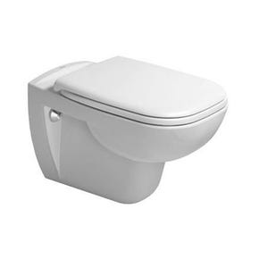 Pack WC suspendu D-CODE - Couleur Blanc - Abattant charnières en matériau de synthèse avec frein de chute