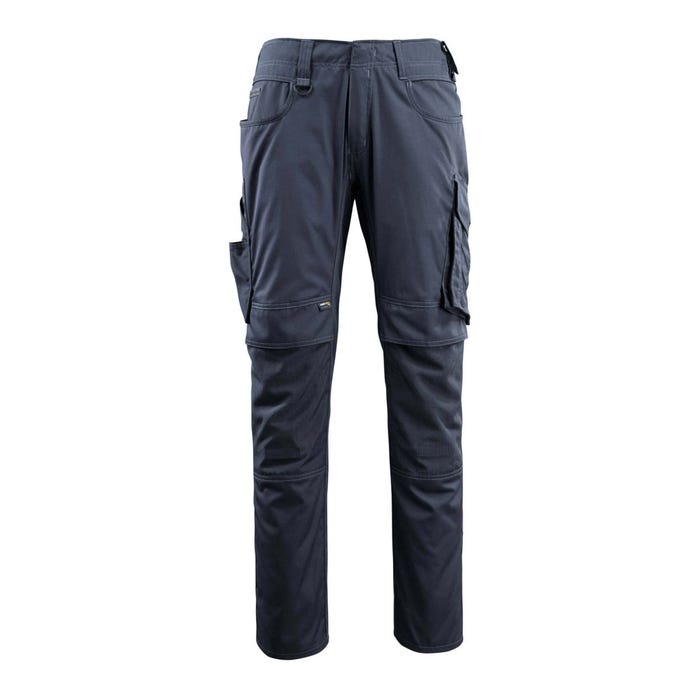 Pantalon avec poches genouillères MANNHEIM Marine foncé - Mascot - Taille W34.5/L32
