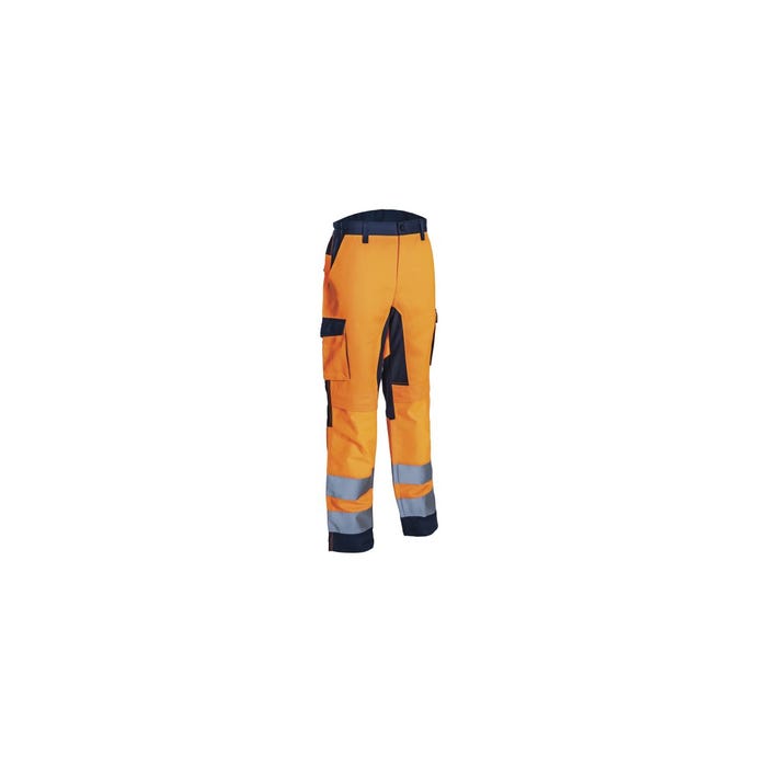 Pantalon haute visibilité HIBANA Orange et Marine - Coverguard - Taille S