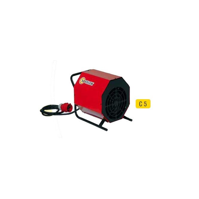 Chauffage air pulsé portable électrique 380V~3 50 Hz 5 kW C5/S Sovelor