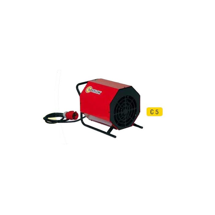 Chauffage air pulsé portable électrique 380V~3 50 Hz 5 kW C5/S Sovelor