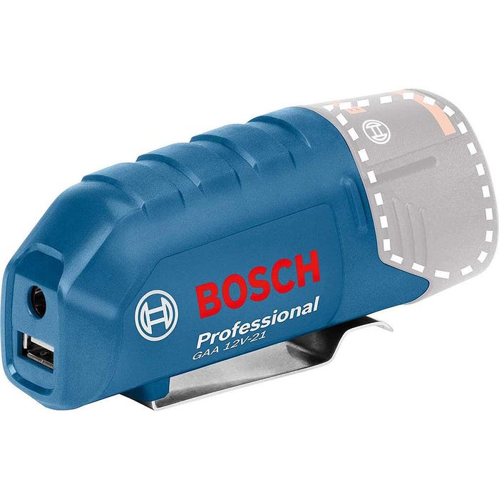 Bosch - Adaptateur de charge USB compact 12 V 2.1 A sans batterie ni chargeur - GAA 12V-21 Bosch Professional