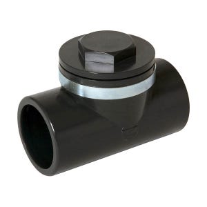 Clapet anti-retour PVC Pression - anthracite - Ø 50 mm CARJ